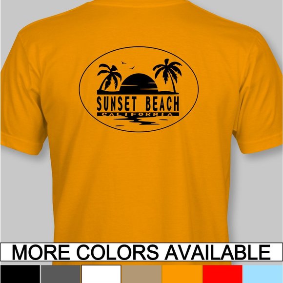 Sunset Beach T-Shirt huntington surf surfing california surfboard - Picture 1 of 11